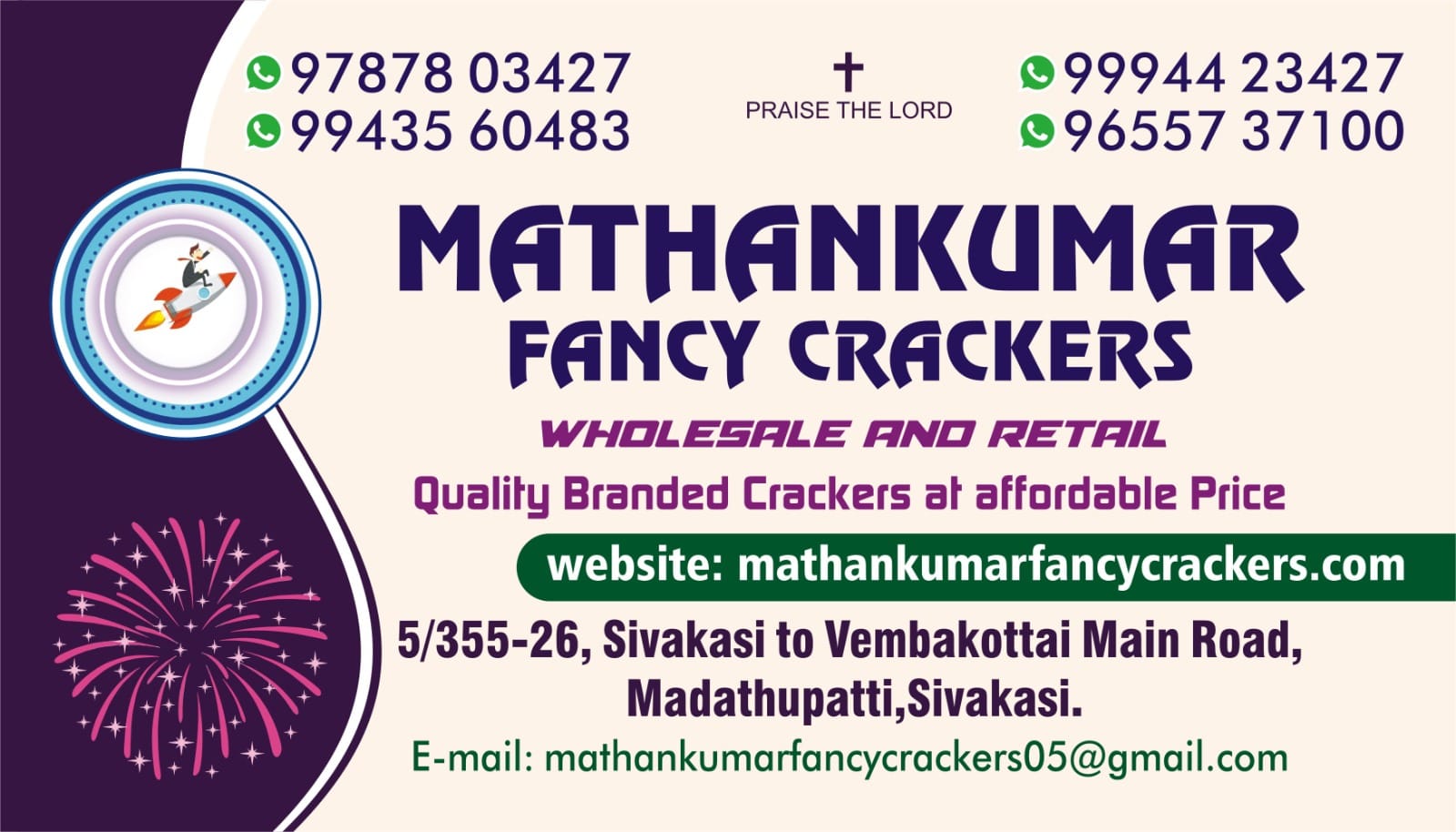 Mathankumar Fancy Crackers